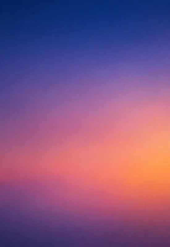 iPhone Duo dusk gradient wallpaper for the cover screen, A smooth gradient from deep blue to muted rose and amber, like a sunset after the sun has gone. 1398x2034 px
