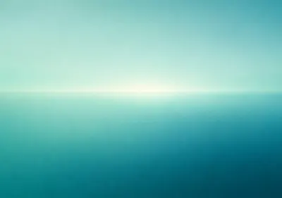 iPhone Duo ocean gradient wallpaper for the inner display, A smooth gradient from pale sea glass to deep teal, with a faint horizon glow. 2670x1878 px
