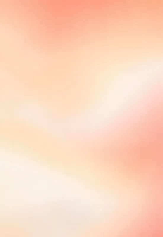 iPhone Duo peach mesh wallpaper for the cover screen, A slow mesh gradient in peach, cream, and soft coral, with a faint grain. 1398x2034 px